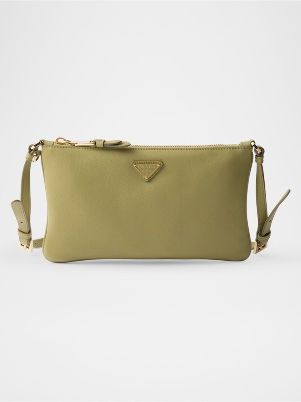 Prada pistachio green small purse handbag pouch authentic brand new